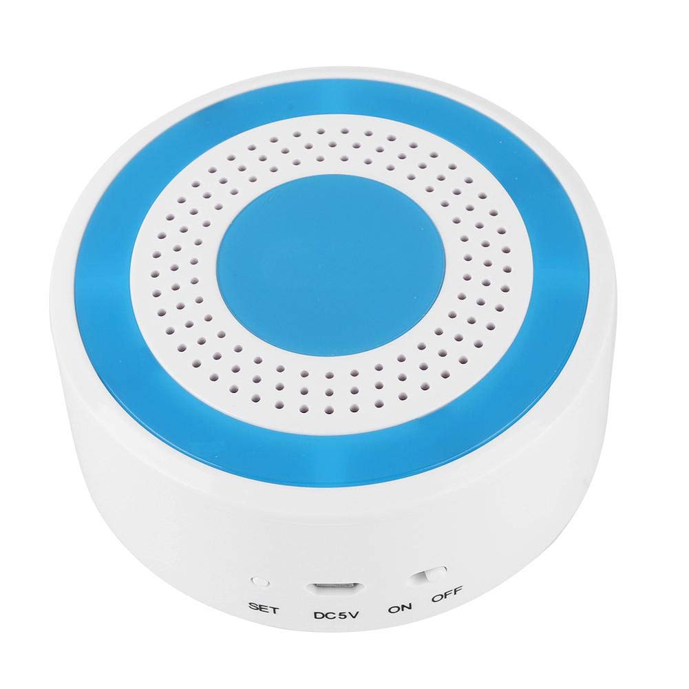 Sirena Estroboscópica Inalámbrica de 433 MHz con Alarma de Sonido y 8 Luces LED para Panel de Alarma WiFi GSM