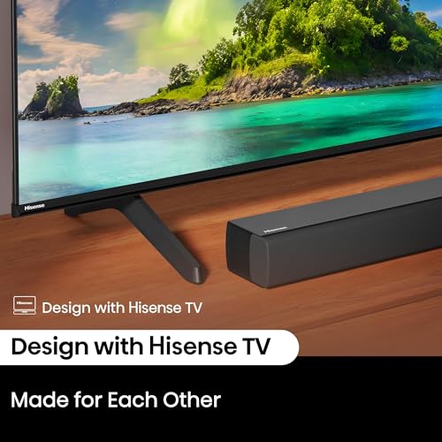 Hisense HS5100-5.1 Canal 540 W Barra de Sonido con subwoofer inalámbrico de 6.5 Pulgadas, 540 W de Potencia máxima de Audio, 5.3 Bluetooth inalámbrico, Alimentado por DTS Virtual: X, HDMI
