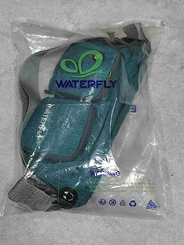 Riñonera WATERFLY Peacock Blue Elegante para Deportes y Viajes para Mujer y Hombre
