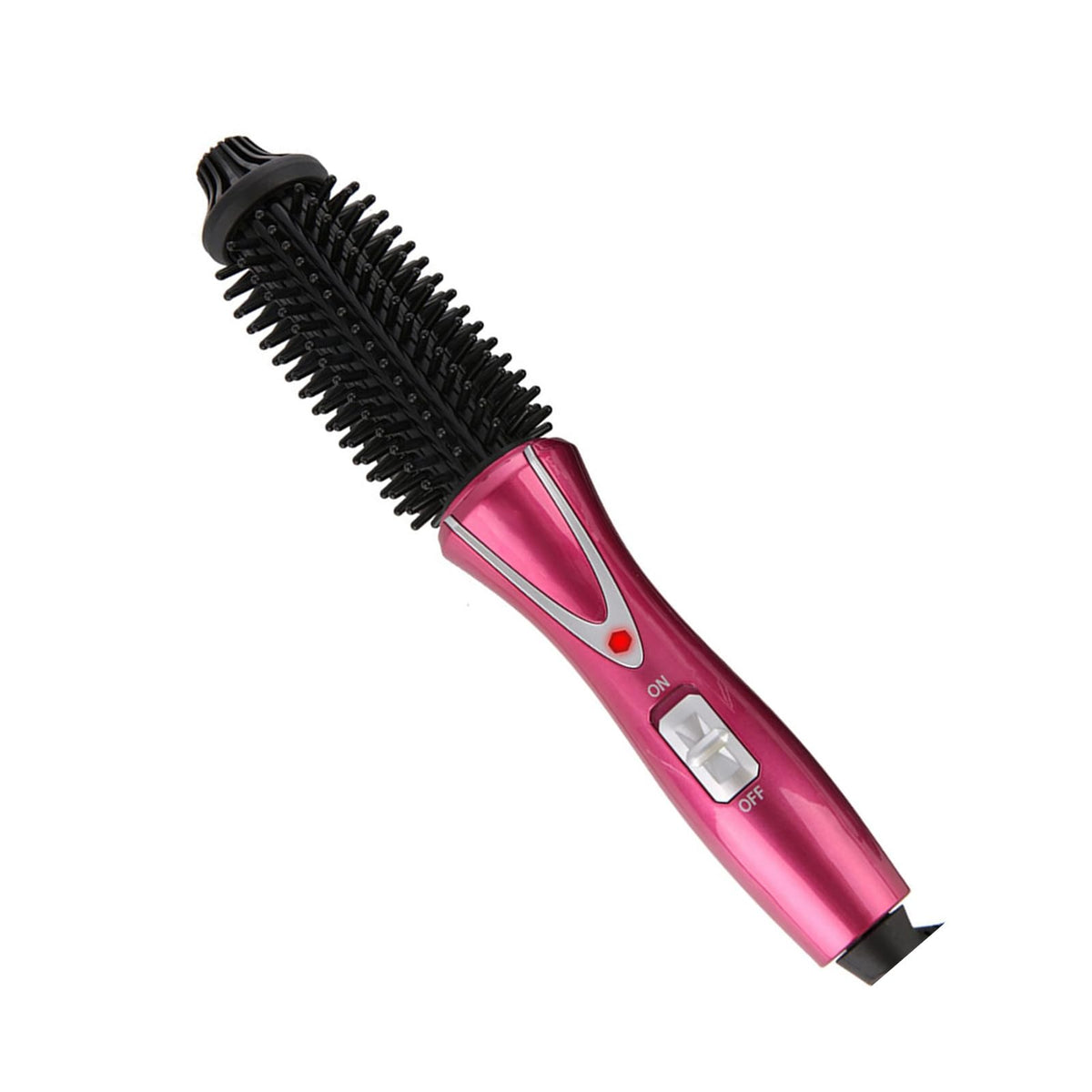 Cepillo Rizador Eléctrico Tourmalina Cerámica Plegable Anti-escala para el Cabello Mini Peine de Viaje