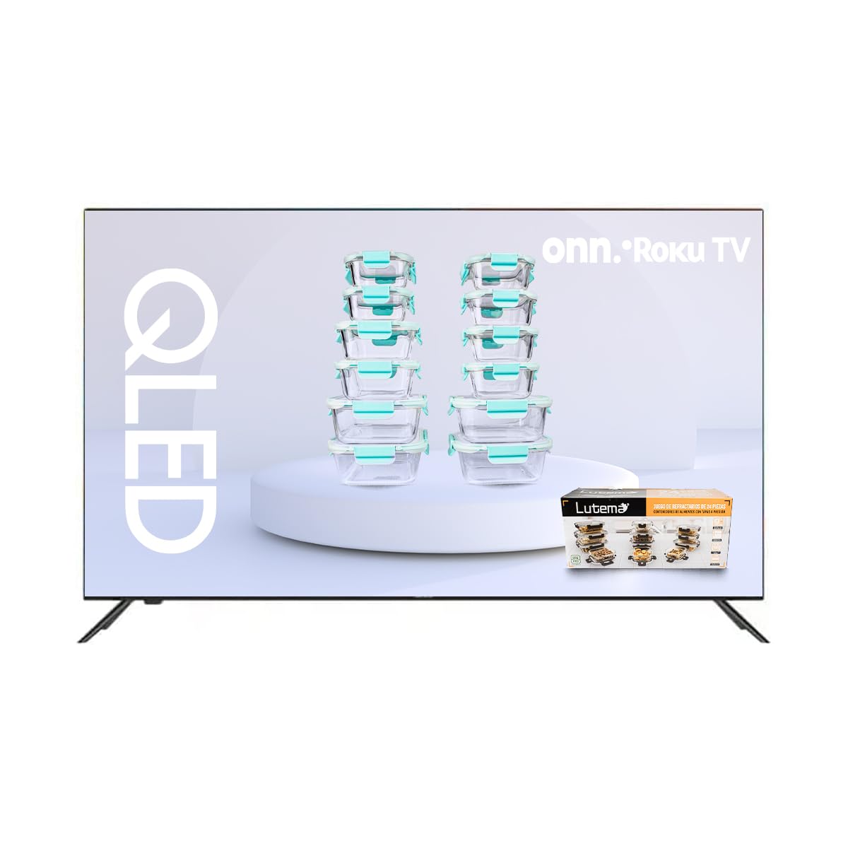 Televisión QLED ONN 75 Pulgadas 4K 2160p Smart Roku HDR Compatible con Alexa y Google Assistant Reacondicionado