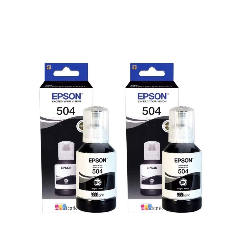 Botella Tinta Epson Negro Compatible EcoTank L4150 L4160 L6161 L6171 L6191 Pack de 2 257mL