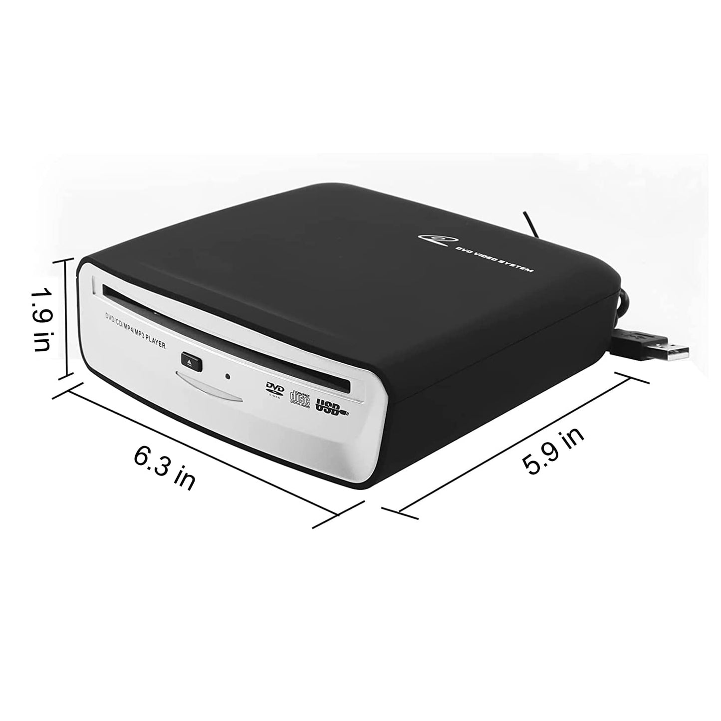 USB externo coche reproductor de CD Universal reproductor de CD USB conexión USB reproductor de CD portátil para coche Android de navegación /TV/Macbook pro/ portátiles de escritorio con puerto USB Plug and Play