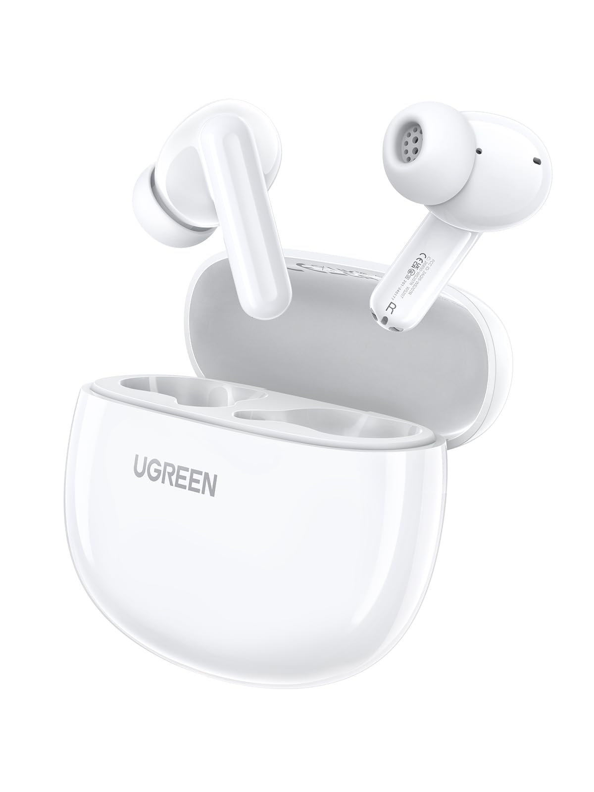 Audífonos Inalámbricos UGREEN Blancos con ENC y Carga Rápida Bluetooth 5.4
