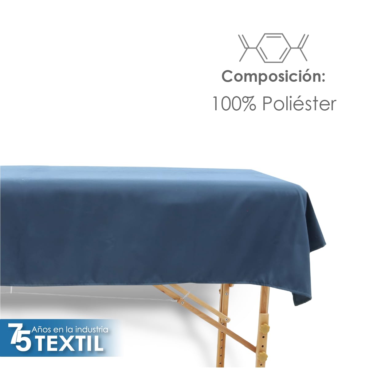 La Nueva Perla Juego Sabana Camilla Masaje Spa Exploracion Microfibra Color (Azul Marino, 1 Juego (2 Piezas))