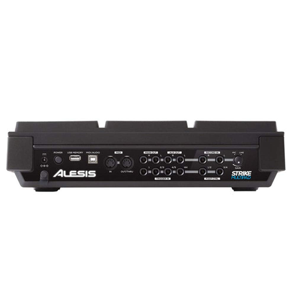 Alesis Strike Multipad - Pad de Percusión, 9 Disparadores RGB, Sampler, Looper, Tarjeta de Sonido 2 Entradas/2 Salidas, Carga de Samples USB, Pantalla