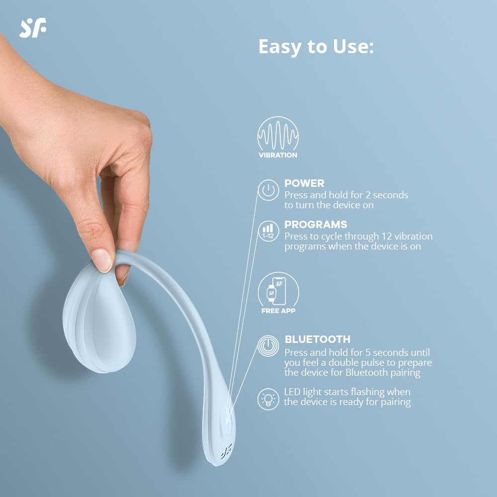 Vibrador Satisfyer Azul Recargable Impermeable Punto G Portable