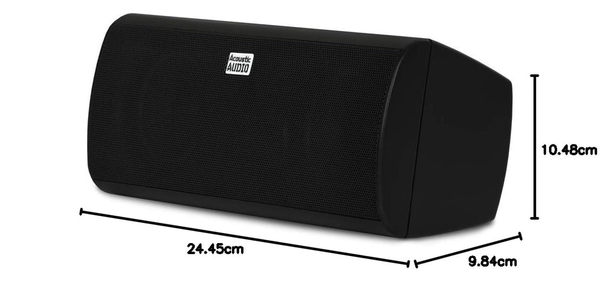 Altavoz Central Goldwood Estantería Negra 3 Vías 400W para Interiores