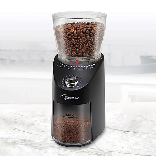 Capresso Infinity Plus - Molinillo cónico negro