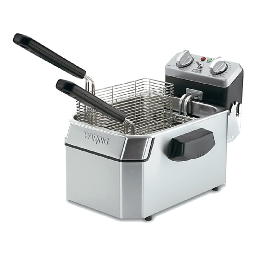 Freidora Comercial Waring 10 Libras cestas de Freír 1800 W 120 V Enchufe 5-15