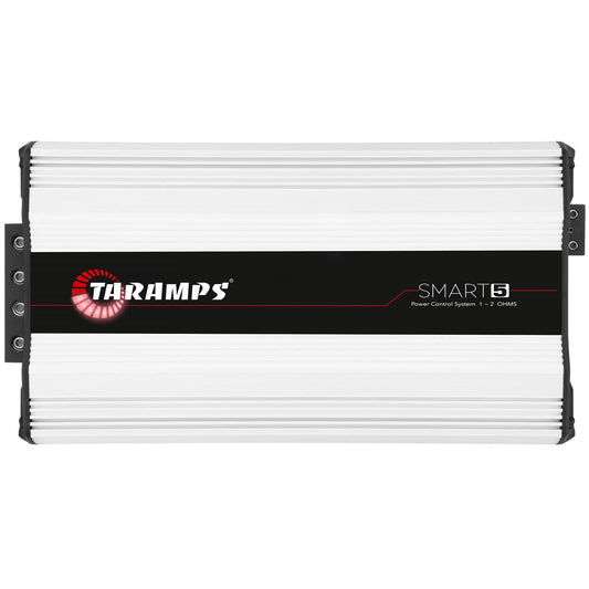 Amplificador Taramps Smart 5 Blanco 5000 Vatios RMS Multi-impedancia para Coche