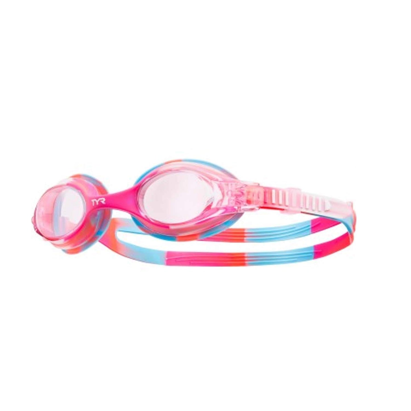 Anteojos TYR Swimple Rosado Blanco Infantil Talla Única