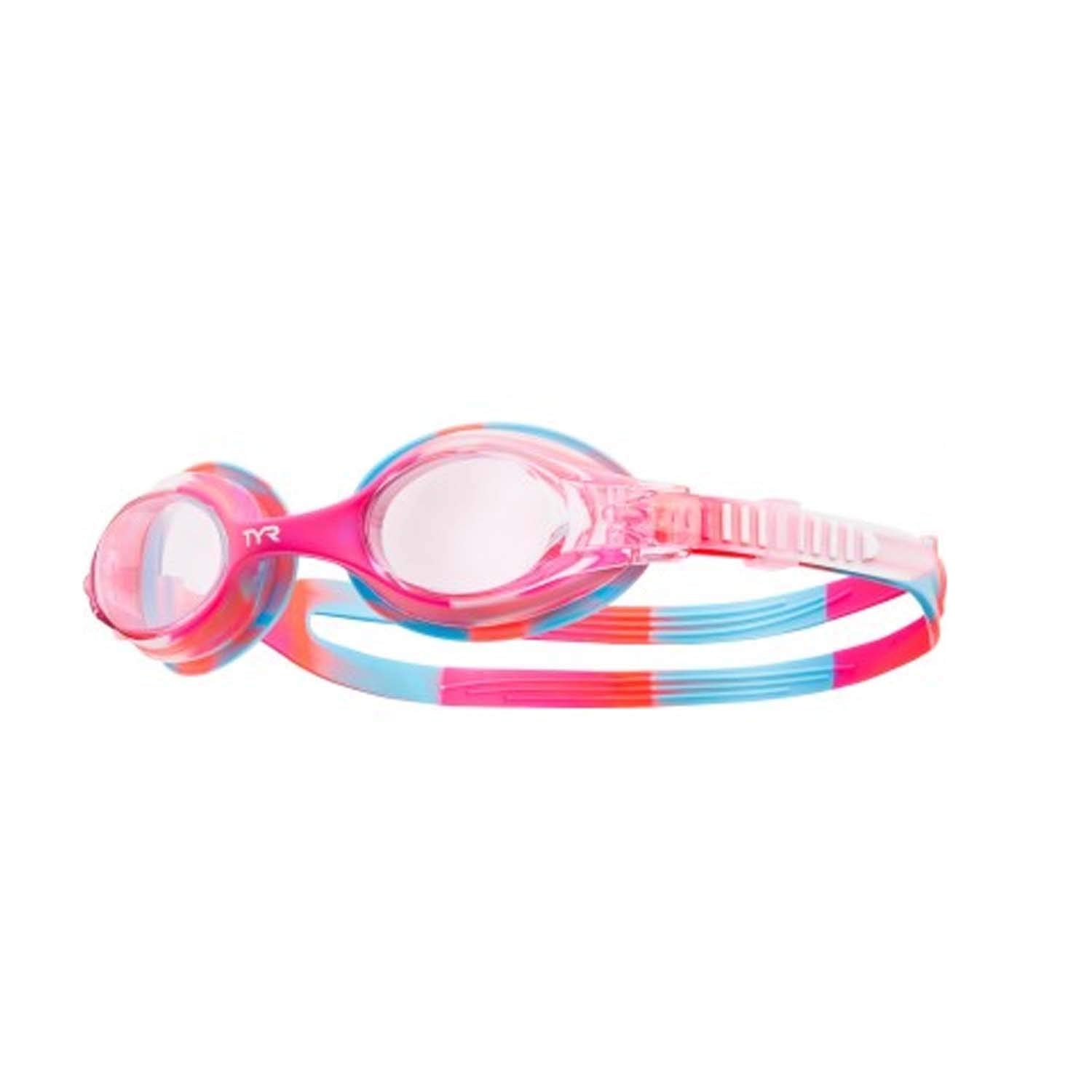 Anteojos TYR Swimple Rosado Blanco Infantil Talla Única