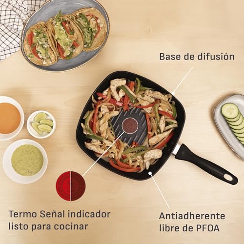 Grill T-fal Everyday 26x26 cm con antiadherente