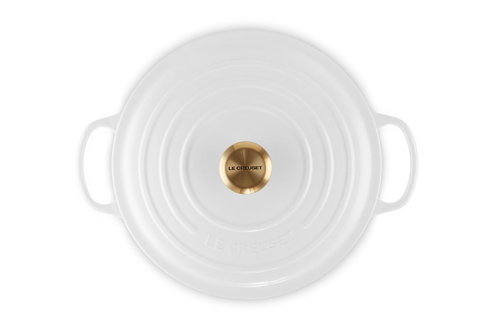 Le Creuset - Horno francés redondo de hierro fundido esmaltado, Blanco, 7.25 quart, 1