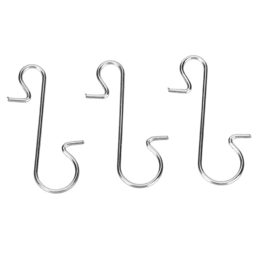 Ganchos en S Multiusos de Metal Blanco, 1 Pulgada, Paquete de 100 para Decoración y Manualidades DIY