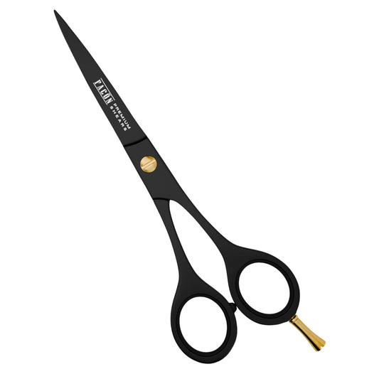 Facón Professional Razor Edge Barber Tijeras de corte de pelo – Acero inoxidable japonés – 16,5 cm de longitud – Tornillo de tensión de ajuste fino – Tijeras premium de calidad de salón (The Bravo)