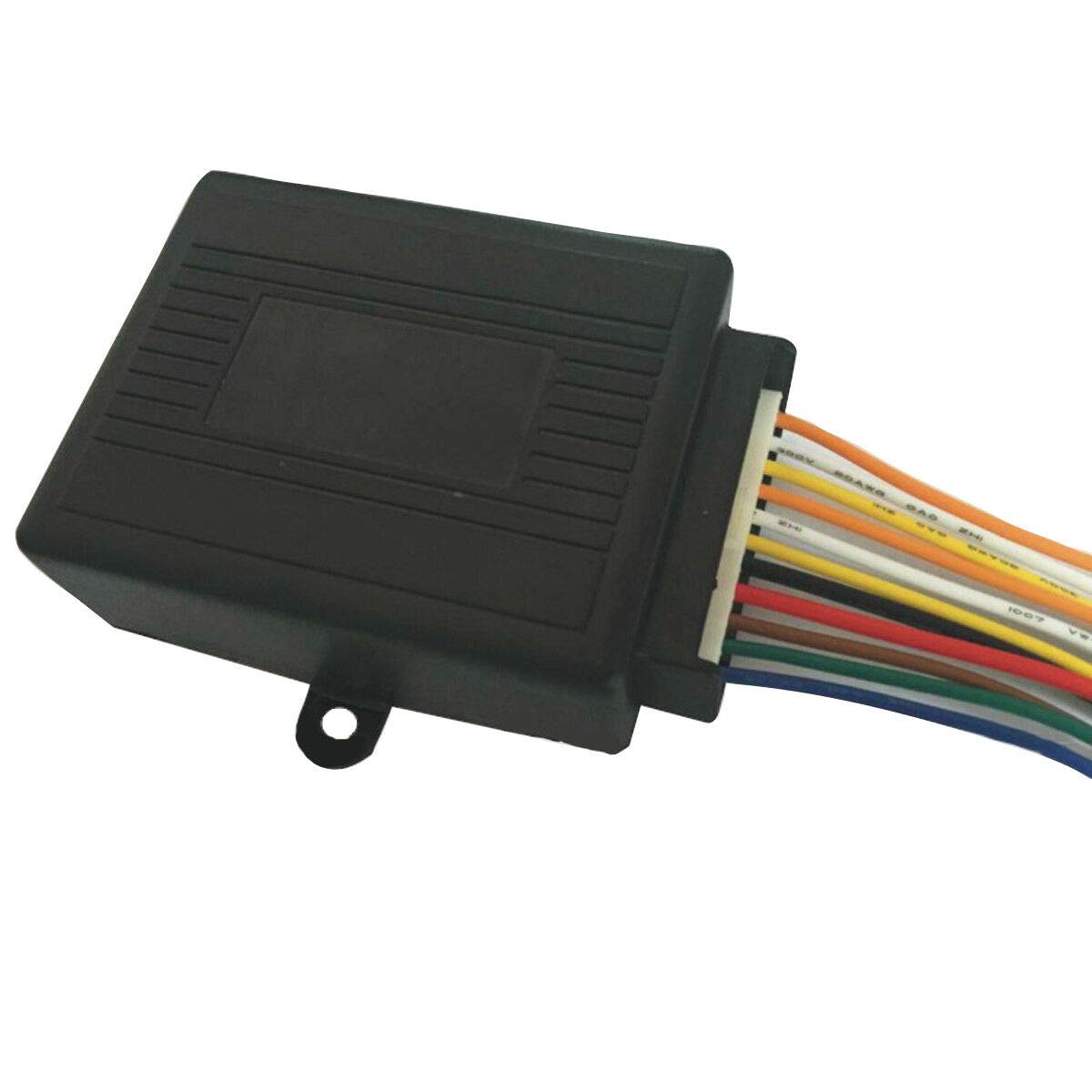 Kit de Bloqueo Universal MASO Negro con Caja Control y 2 Mandos a Distancia para Coche