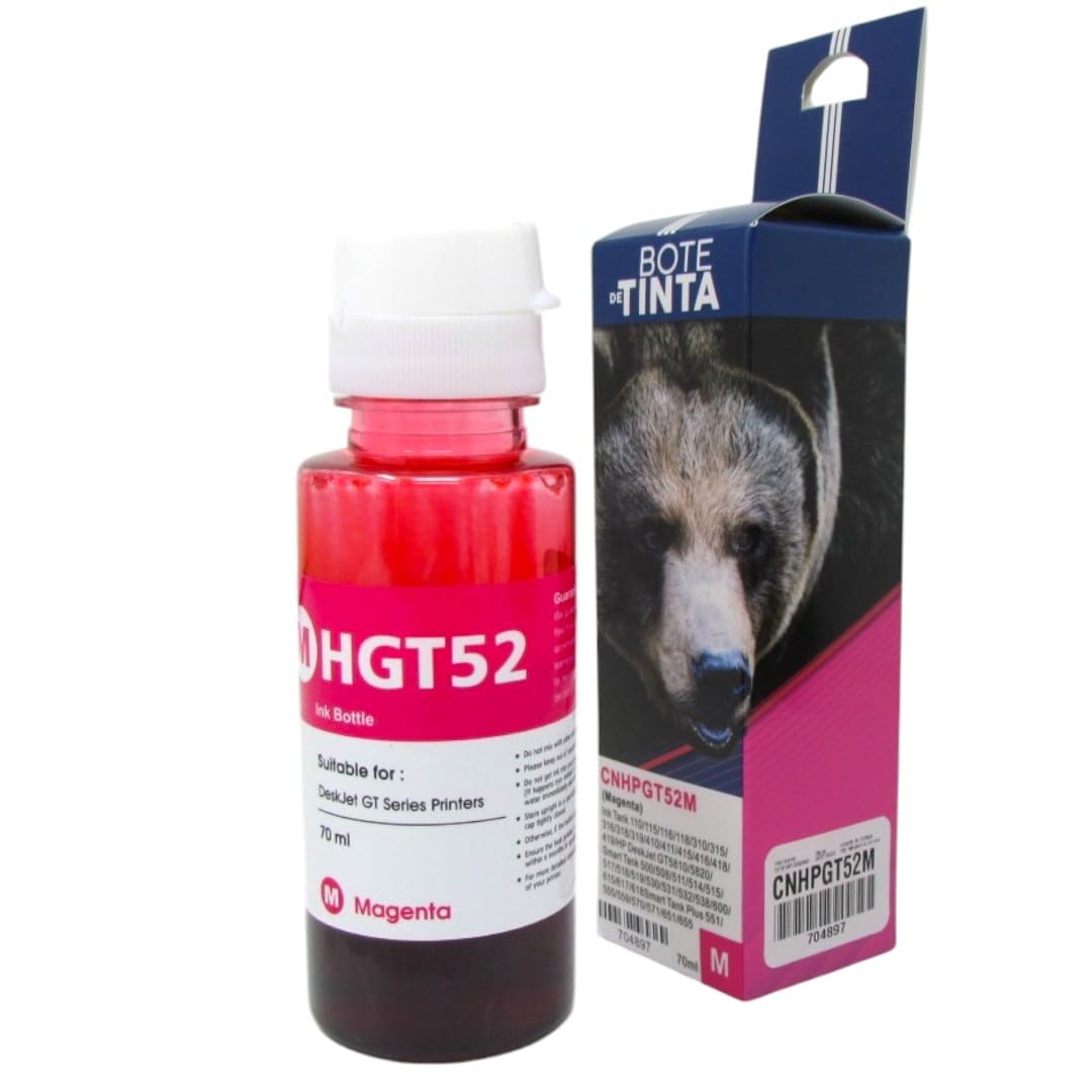 Genérico Kit de 4 tintas GT51 GT52 compatibles con GT5810 GT5820 310 410 350 450 510 550 610 720 750