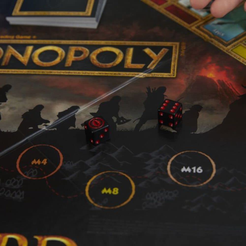 Hasbro Gaming - Juego Monopolio: Juego de mesa The Lord of The Rings Edition inspirado en la trilogía de la película, juega como miembro de la comunidad, para niños de 8 años en adelante (exclusivo de Amazon)