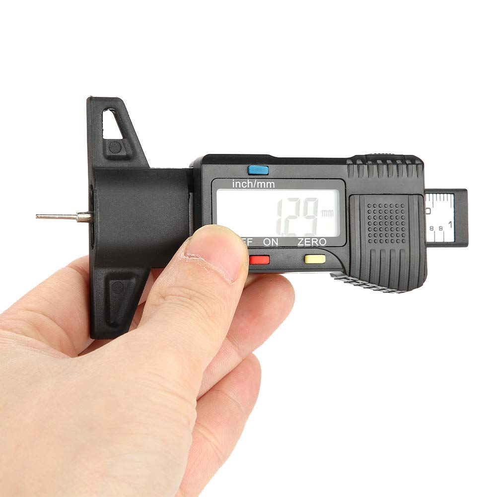 Hyuduo Medidor de Profundidad de Banda de Rodadura Digital, Medidor Medidor de Banda de Rodadura Para Coche, Camión, Moto