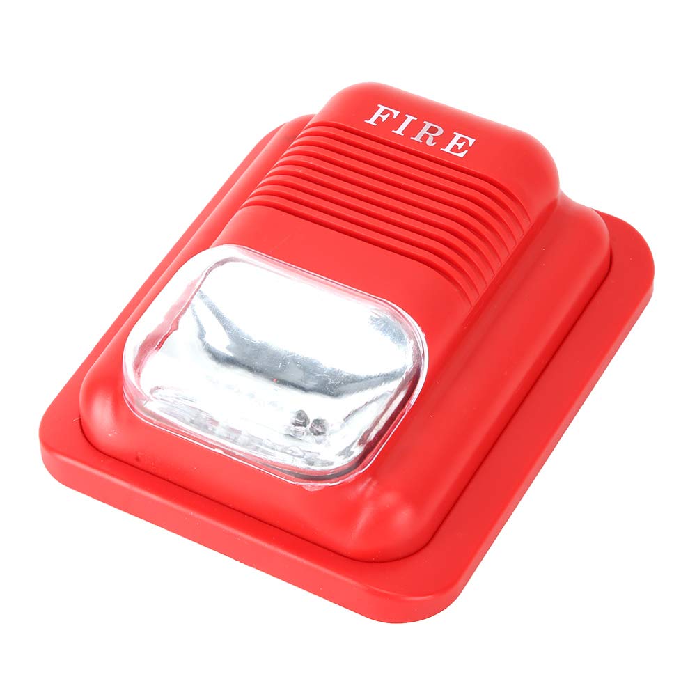 Alarma de Incendio Asixxsix Roja con Advertencia de Luz y Sonido para Casa y Hotel