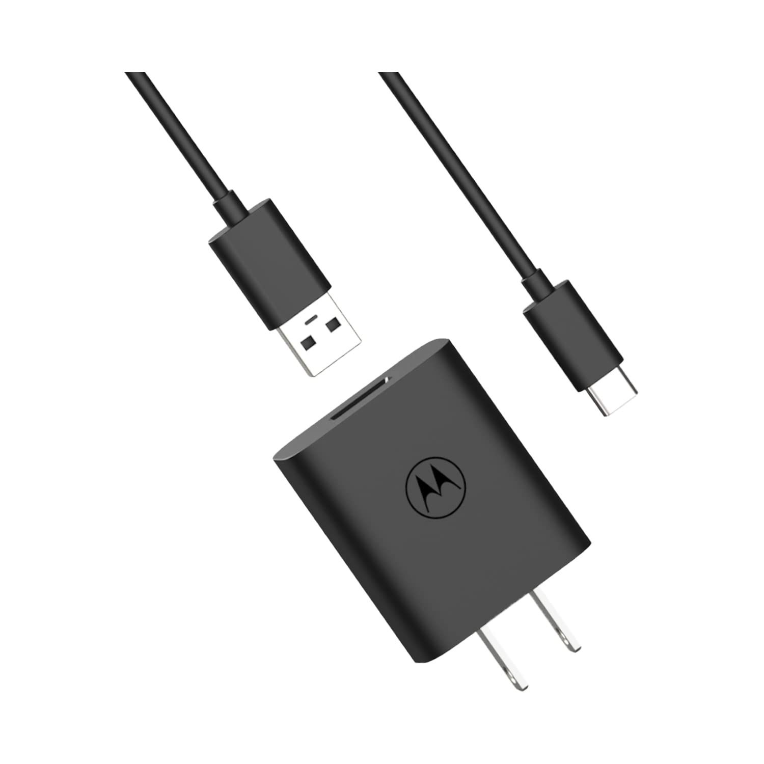 Cargador TurboPower 20 QC3.0 motorola Blanco con Cable USB-A a USB-C 1 m