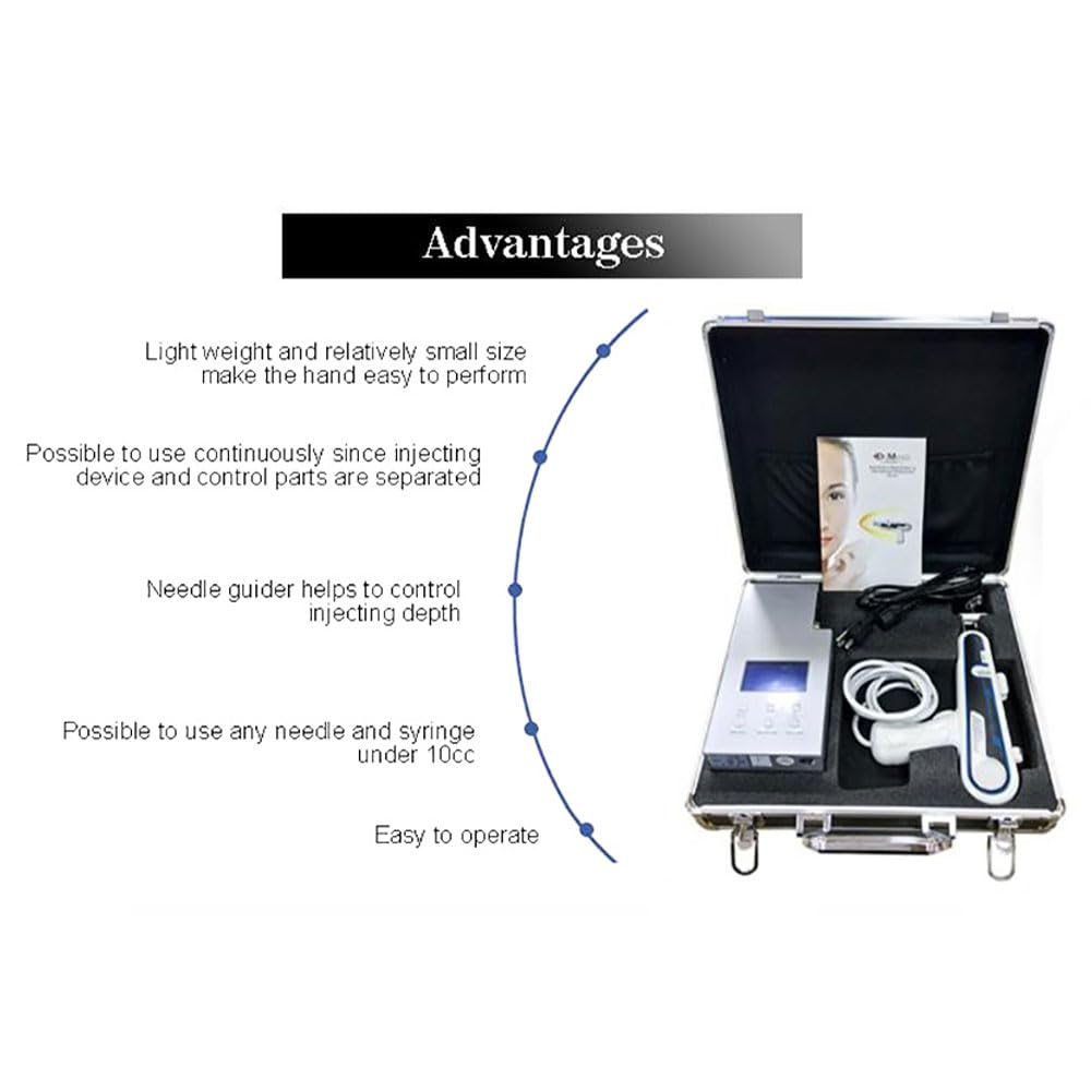 Máquina de Cuidado de la Piel facial, Booster de Brillo Portátil para la Piel de Vidrio Para Vientre, Brazo, Cintura, Piernas