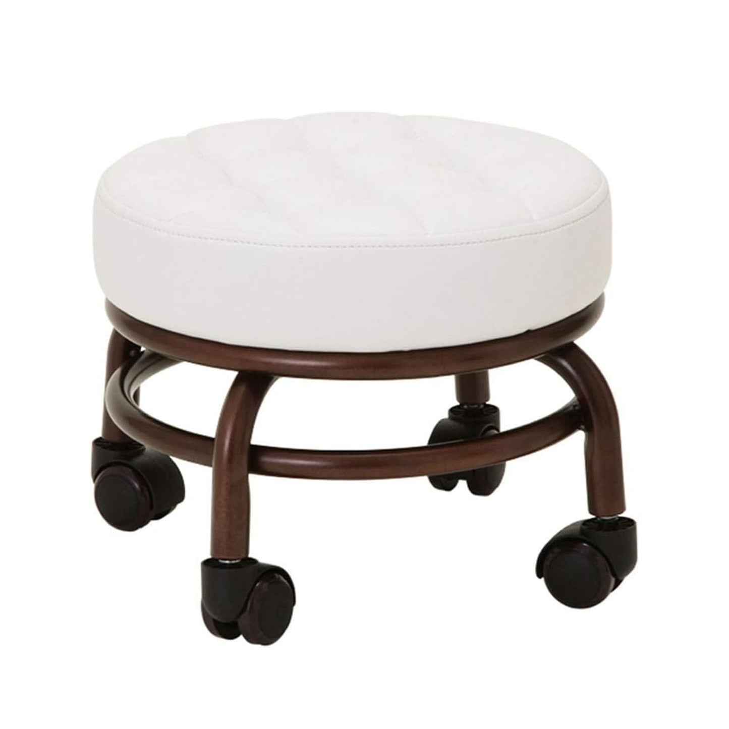 Silla de Pedicure Elitzia Blanco con Taburete para Salón de Belleza