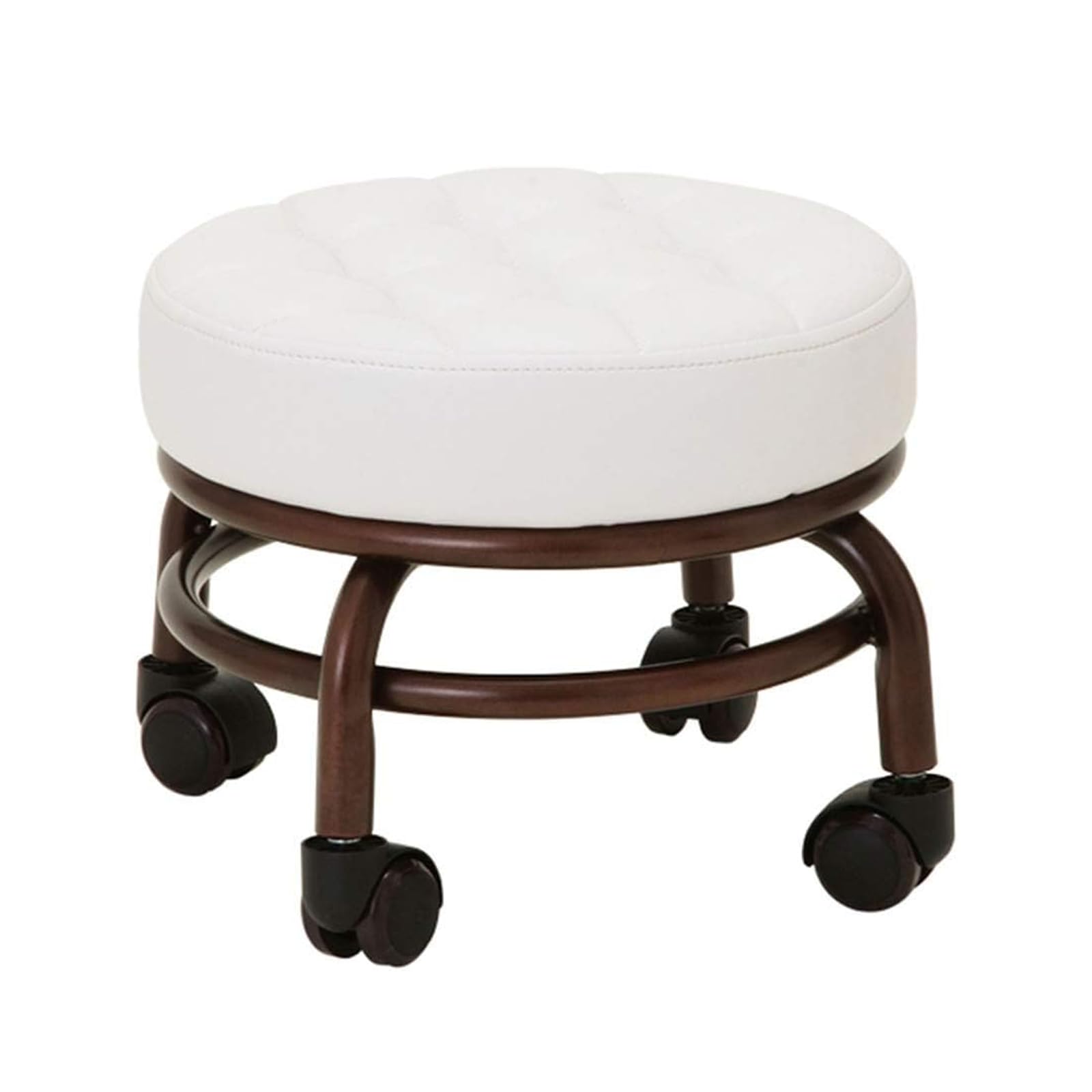 Silla de Pedicure Elitzia Blanco con Taburete para Salón de Belleza