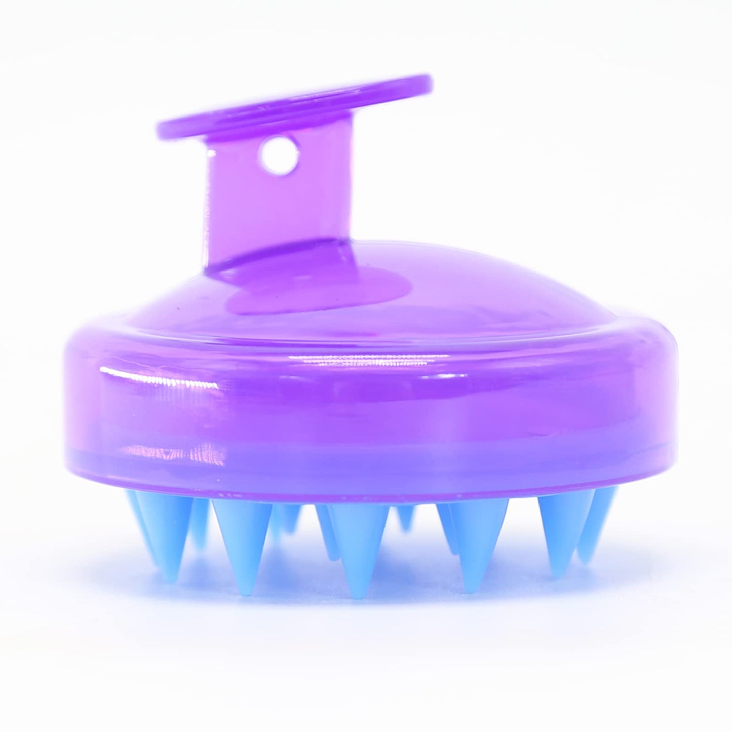 Cepillo Masajeador BTWTRY Morado Silicona Suave para Crecimiento del Cabello para Hombre