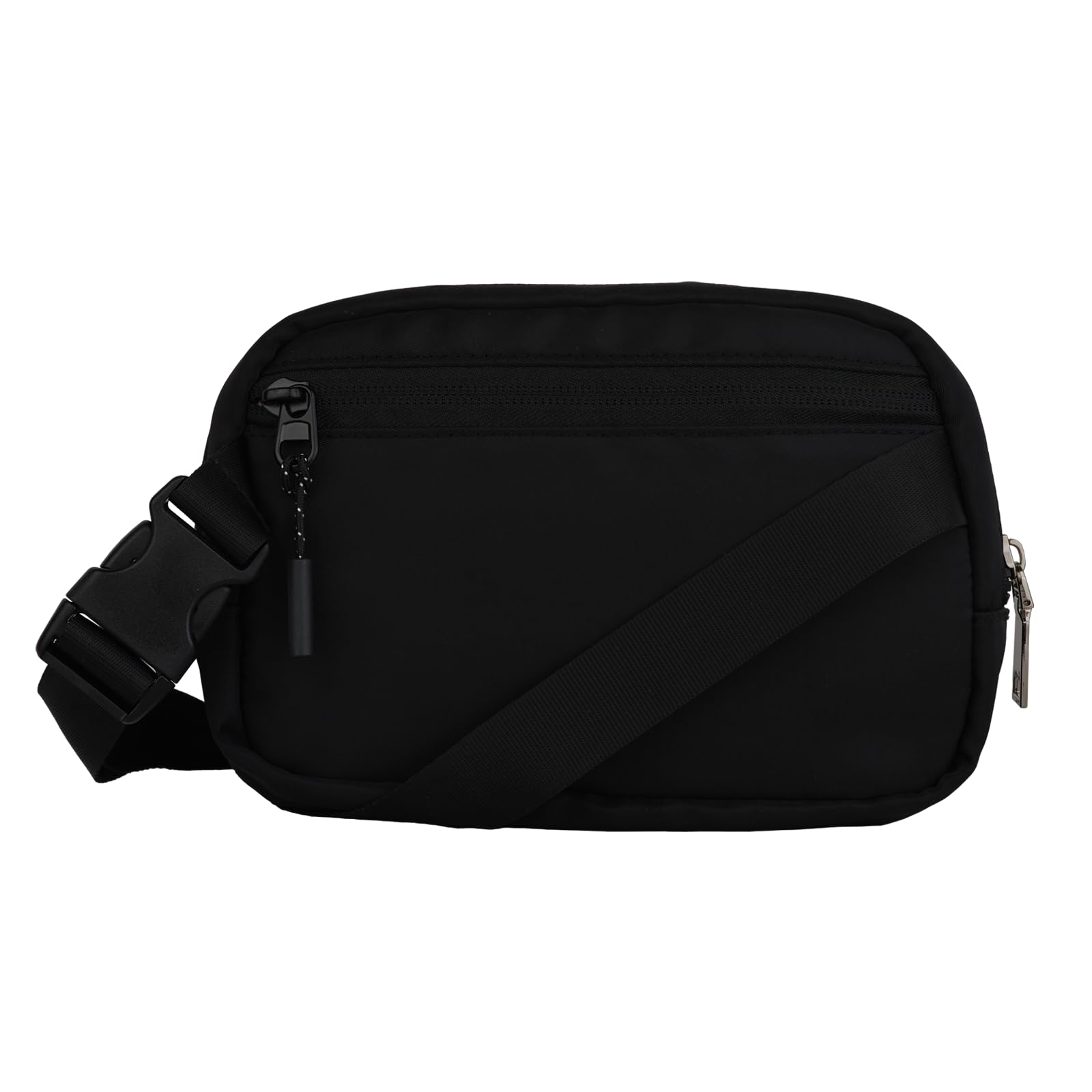 LuckyLy Cangurera para Mujer Deportiva y de Viaje, Bolsa Crossbody y Bandolera tipo Riñonera, Ligera, Repelente al Agua y con Múltiples Compartimentos, Regalos para Mujer y Mamá – Modelo Mina, Negra