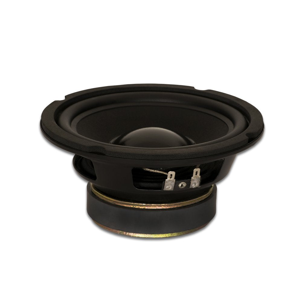Goldwood Sound GW-6028 - Woofer de Goma de 6.5 Pulgadas, 170 W, 8 Ohm, Altavoz de Repuesto, Color Negro