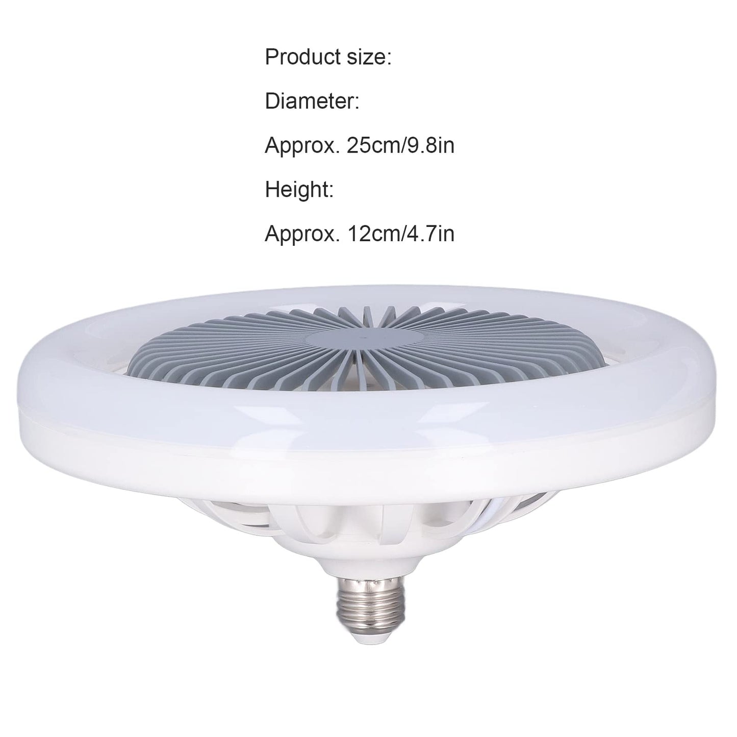 Ventilador de Techo LED E27 30W Perfil Bajo Silencioso para Dormitorio de Niños