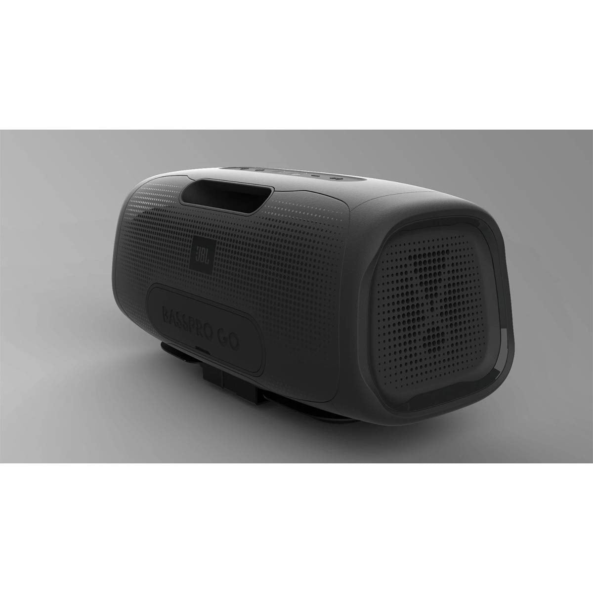 JBL BassPro Go - Subwoofer Alimentado en el vehículo y Altavoz Bluetooth portátil de Rango Completo, Negro