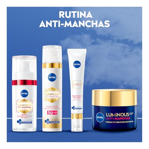 NIVEA LUMINOUS630 Anti-manchas Serum Facial Anti-Edad (30 ml) - Con Ácido Hialurónico y boost de colágeno, para una Piel Luminosa y visiblemente más joven.