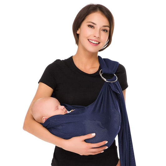 Canguro Baby® transpirable portador de bebé de la tela de acoplamiento, infantil para niños pequeños Carrier. Ideal para Summers / Beach. ergo friendly (Azul profundo)