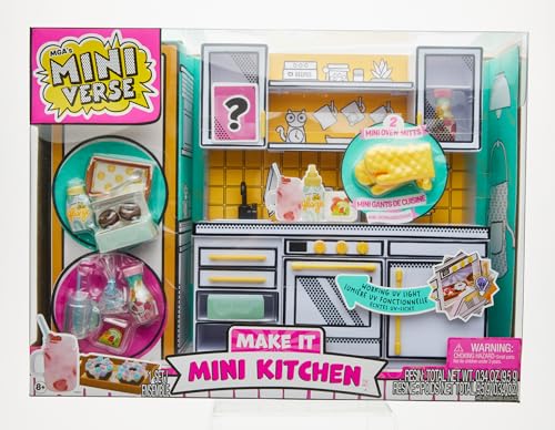 Juego de Cocina DIY MGA's Miniverse Mini en Rojo con Luz UV para Niños Mayores de 8 Años