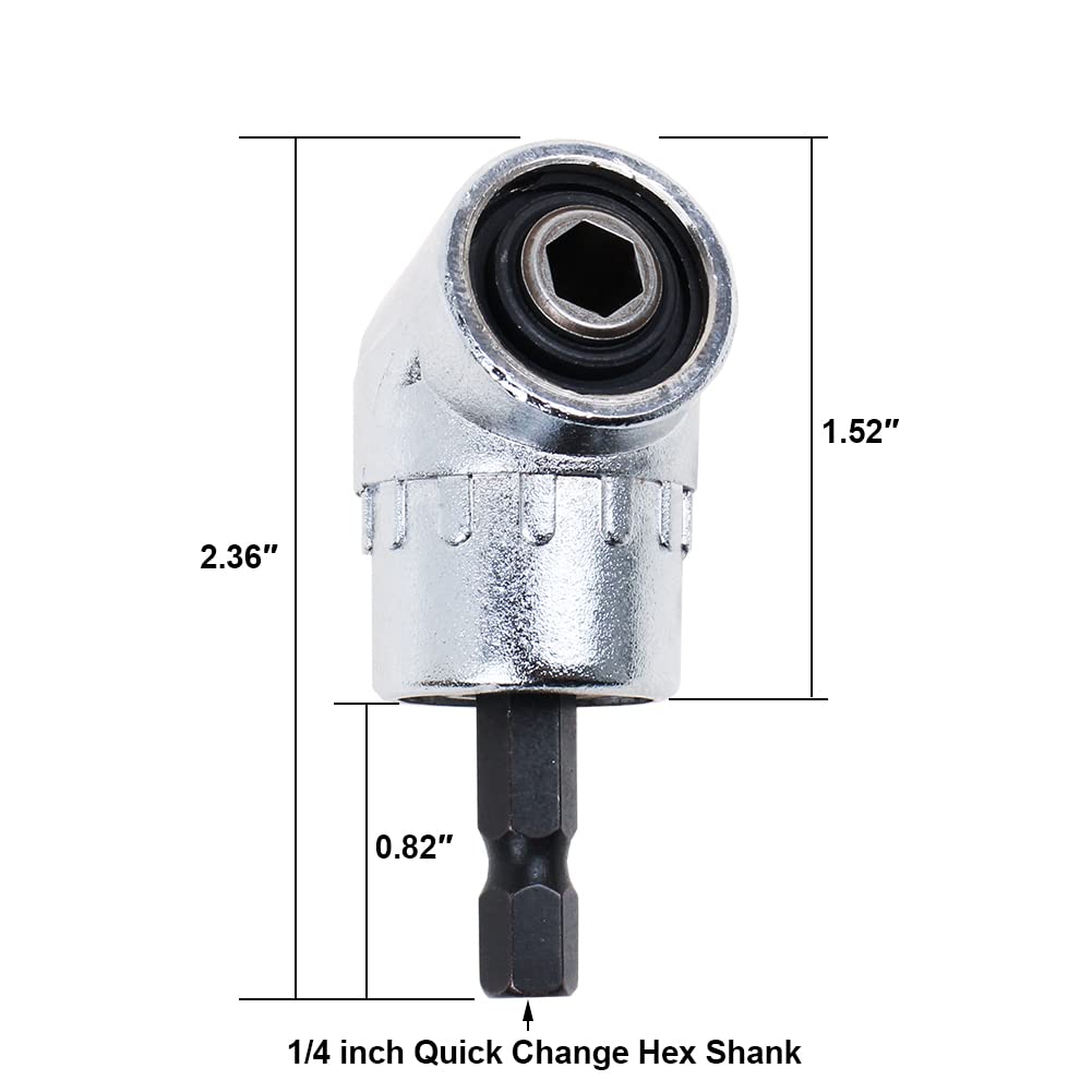 AUTOTOOLHOME Hex Flexible Flex Shaft Quick Change Magnetic Screwdriver Extension Angle Driver Adapter by autotoolhome