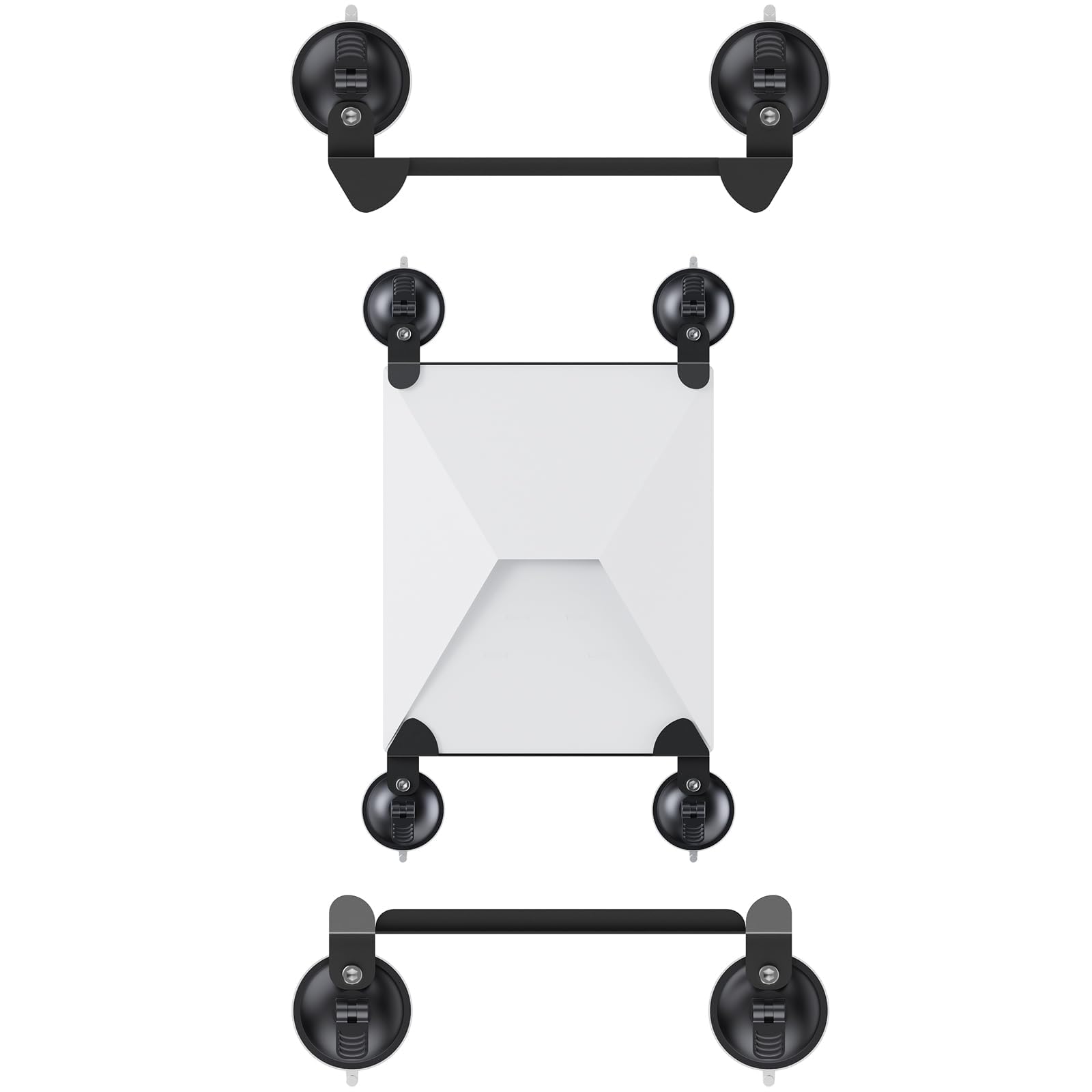 Kit de Mount para Starlink Mini para Coche, Kit de Montaje con Ventosa para Starlink Mini para Ventana y Techo Corredizo de Coche, Base para Starlink Mini, Mini Soporte para Starlink Mini, Accesorios