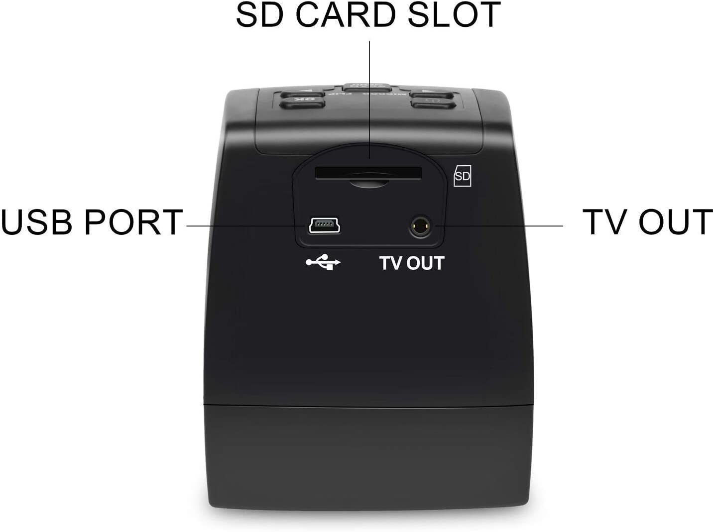 Escáner de Diapositivas y Negativos DIGITNOW 22MP con Memoria de 128 MB y Pantalla LCD 2.4 Pulgadas