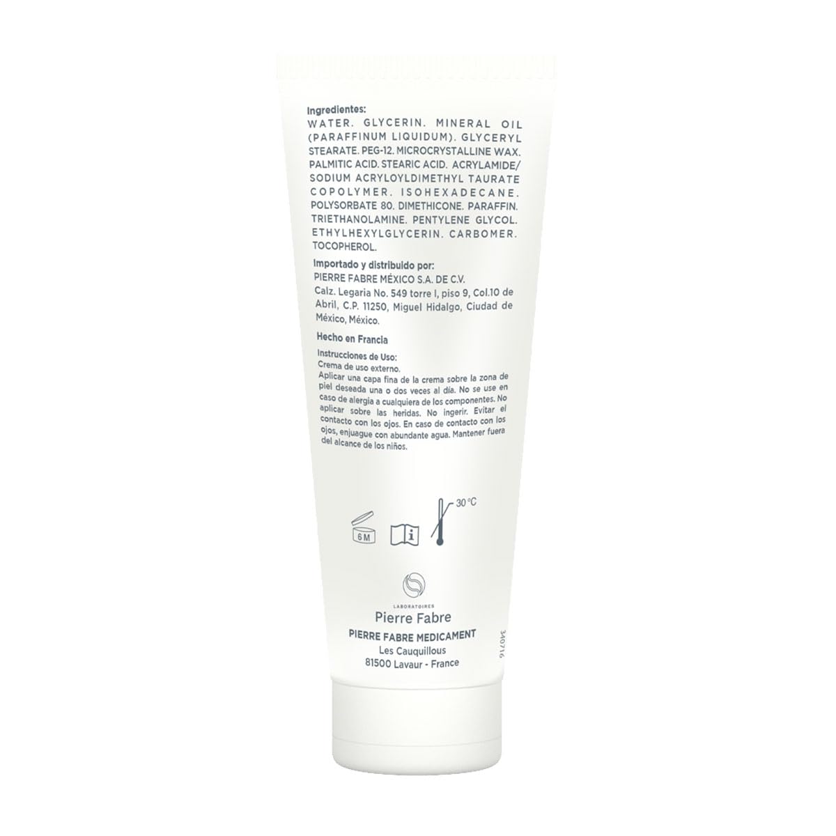Dexeryl Crema Hidratante Emoliente para Piel Seca, 250g