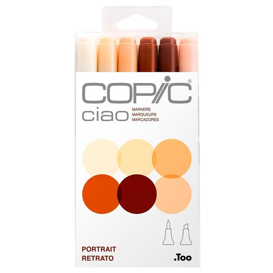 Copic I6-Skin - Marcadores Ciao, piel, retrato, paquete de 6