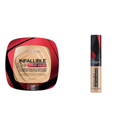 L´Oréal Paris Infallible Base de Maquillaje En Polvo y Limpiador de 200 ml