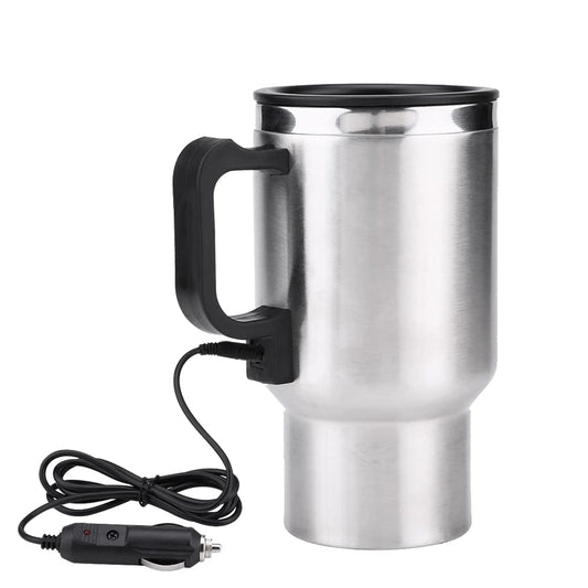 Taza Eléctrica Fydun 12V Acero Inoxidable 450ml para Viaje en Coche
