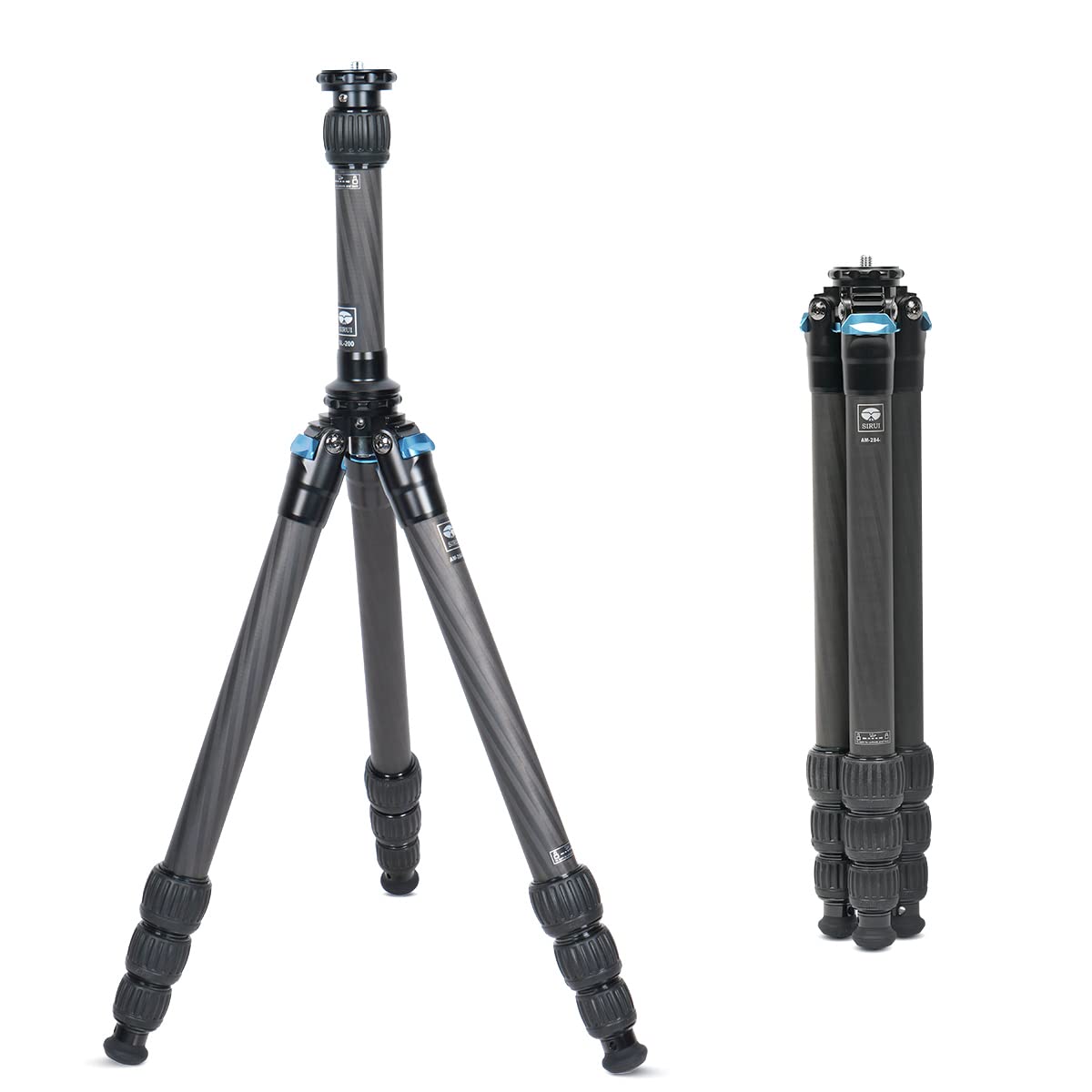 Trípode SIRUI Fibra de Carbono con Columna Central Dos Secciones 59.8” Carga Máxima 15kg