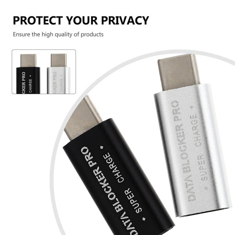 Adaptador USB C Meenova Gris con Bloqueador de Datos y Chip Inteligente de Seguridad