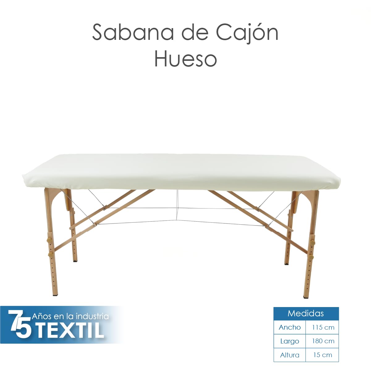 La Nueva Perla Juego Sabana Camilla Masaje Spa Exploracion Microfibra Color (Hueso, 1 Juego (2 Piezas))