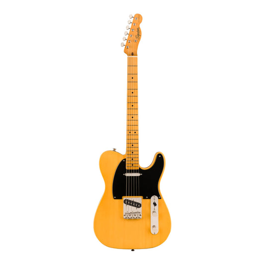Squier by Fender Electric Guitar, with 2-Year Warranty, Classic Vibe 50s Telecaster, Maple Fingerboard with Vintage-Style Tuning Machines, Butterscotch Blonde, Pine Body, Vintage-Tint Gloss Finish