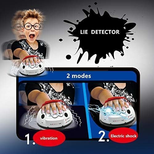 JULAN - Detector de mentiras micro eléctrico impactante, juego de novedad complicado e interesante prueba de polígrafo juego de verdad o desafío para consolas de analizador de fiestas, regalos